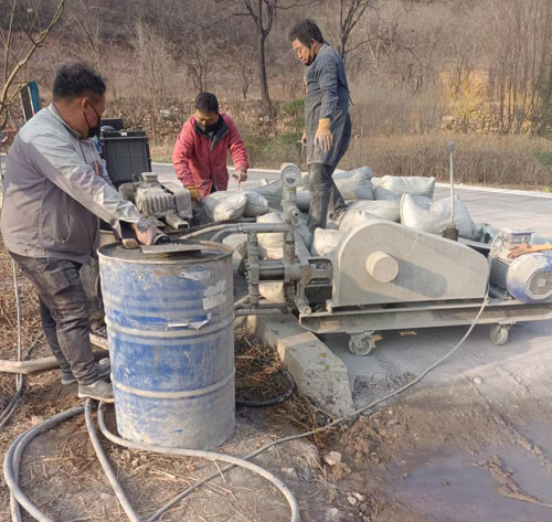 滨海路面下沉注浆